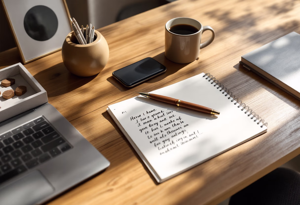 image of a notepad with notes (for a private tutor)